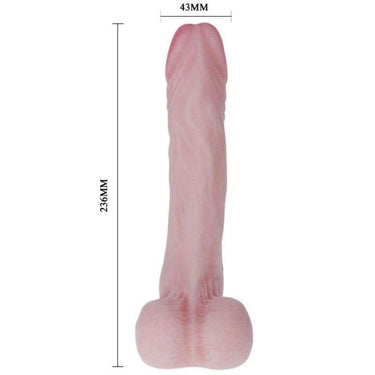 Dildo Realistico in TPR Morbido con Ventosa e Venature